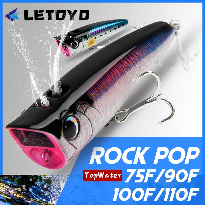 LETOYO Topwater Popper Fishing Lure - Dominate the Surface - Nex LETOYO Topwater Popper Fishing Lure - Dominate the Surface - Nex