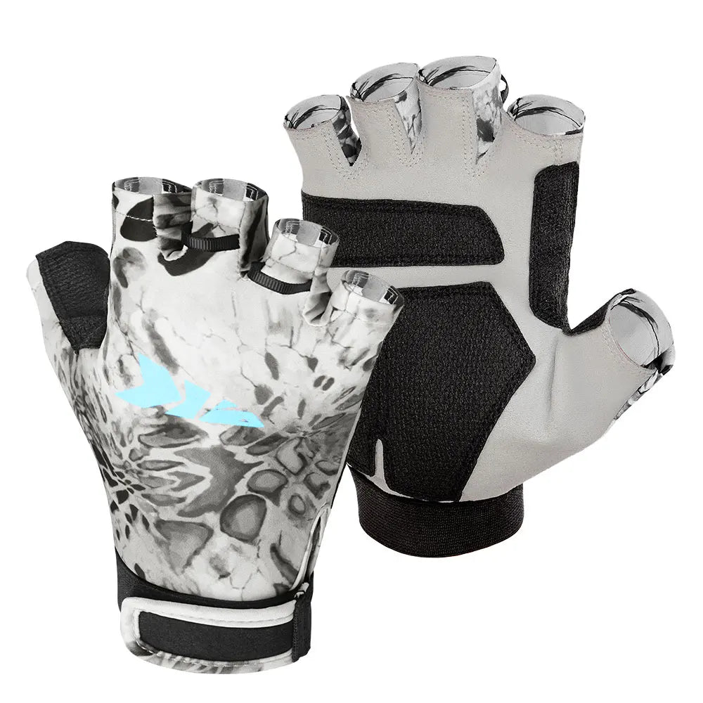Gants de pêche KastKing Sol Armis 3/4 doigts, protection solaire et mains SPF 50
