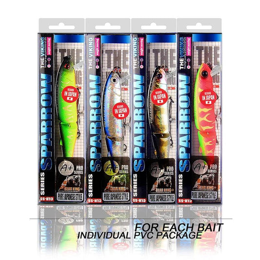 Bearking 11.3cm 13.7g hot fishing lure minnow quality professional bait swim bait jointed bait equipped black or white hook