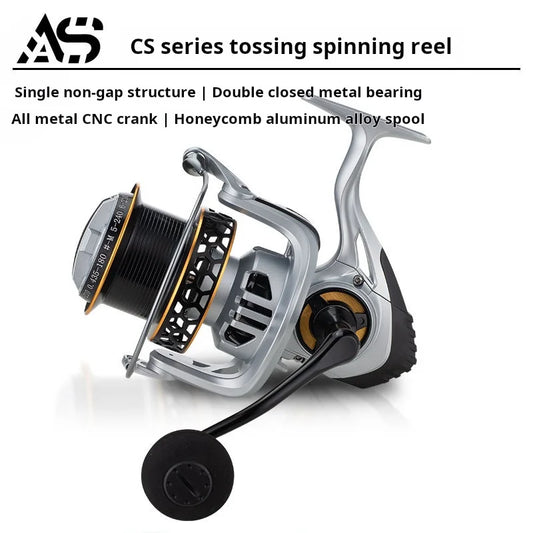 AOSHA CS High-Performance Spinning Reel: Max 25KG Drag, High Speed, Saltwater Ready