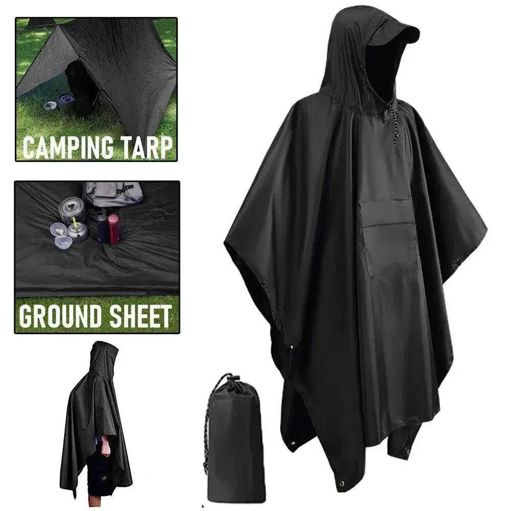 fishing tarp 3 In 1 Outdoor Waterproof Fishing Raincoat Hooded
