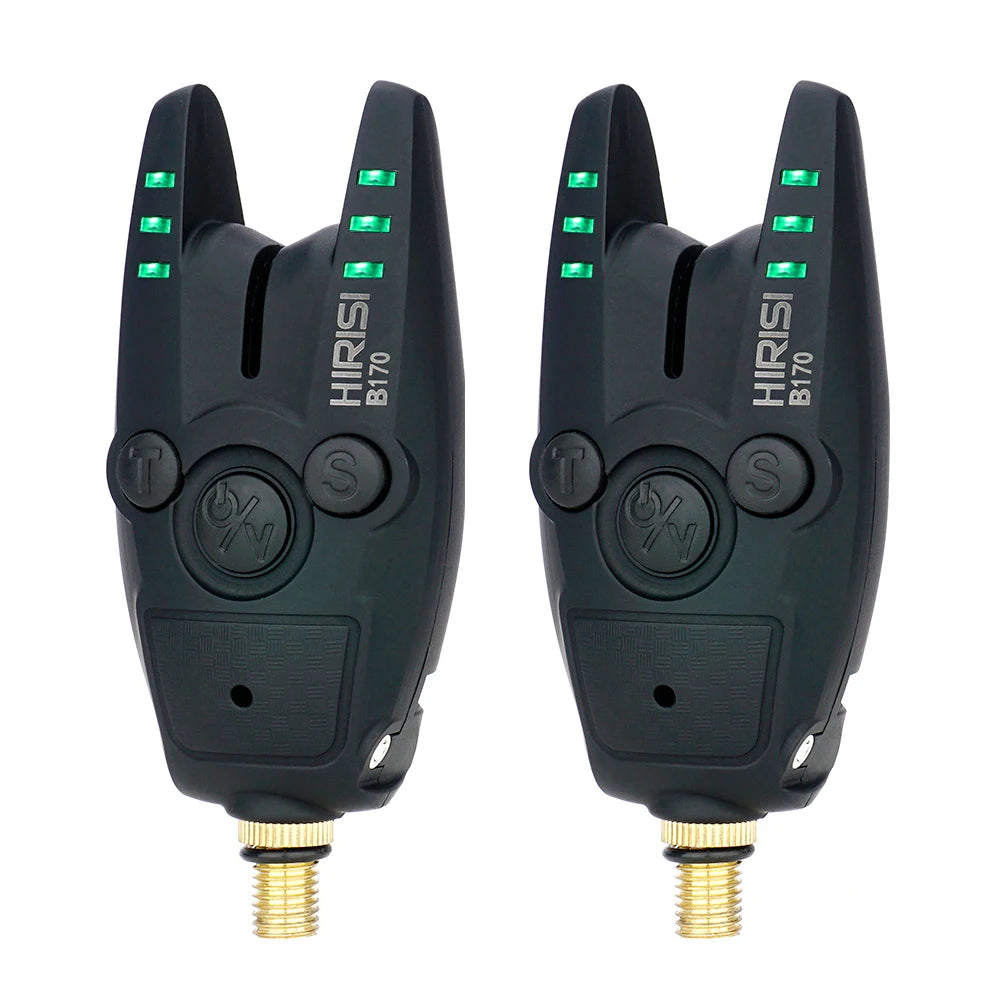 HIRISI B170 Carp Fishing Bite Alarm: Adjustable Volume, Tone, and Sensitivity LED Indicator