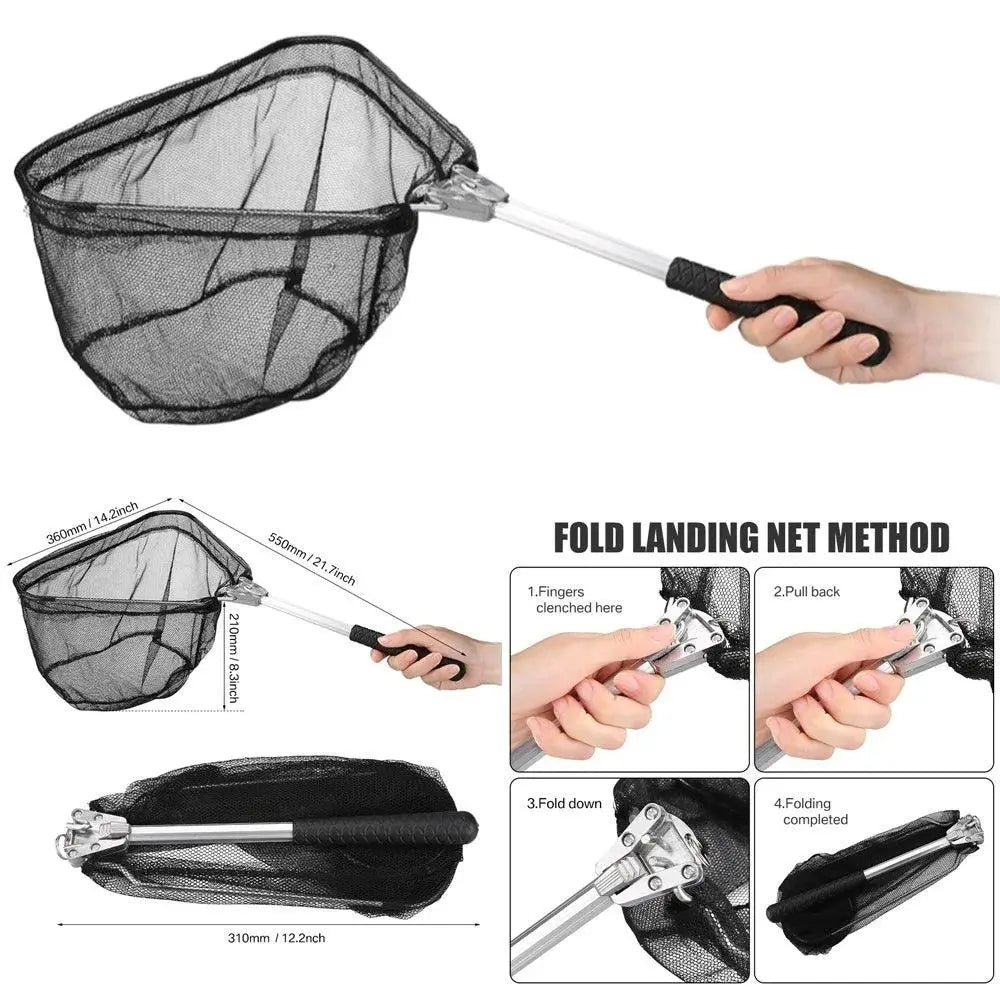 NFH Telescopic Fishing Net: Collapsible and Portable for Fish Landing – Nex Fisher Hub NFH Telescopic Fishing Net: Collapsible and Portable for Fish Landing – Nex Fisher Hub