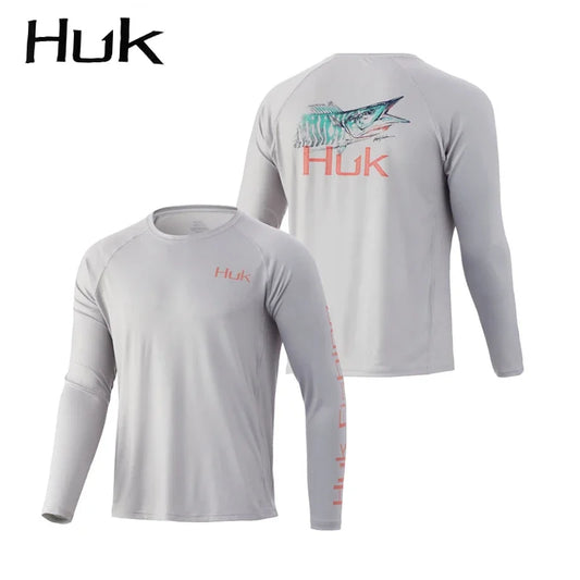 HUK Long Sleeve UV Protection Fishing Technical Shirt: Performance and Breathability for Summer Anglers