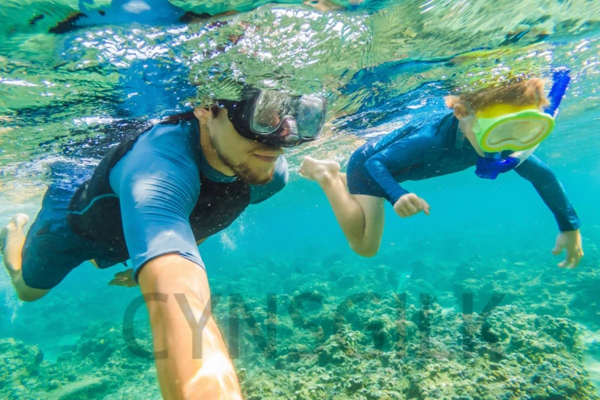 Camiseta de protección solar MALFC para hombre | Manga larga con protección UPF 50+ para surf, natación y snorkel