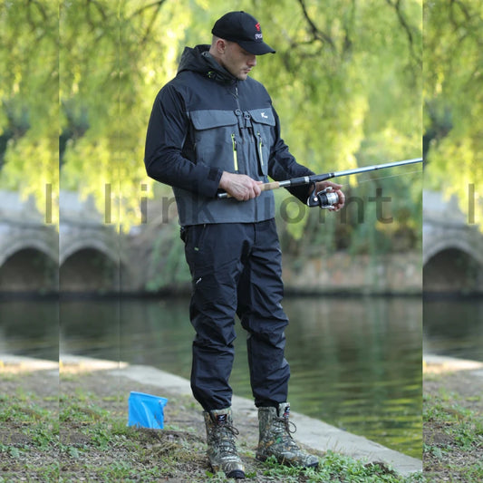 Chaqueta de pesca impermeable con 8 ventiladores: Mantente seco, mantente cómodo