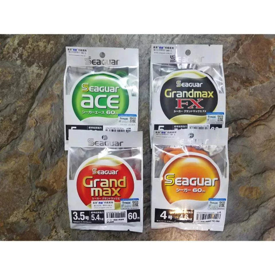 SEAGUAR GRAND MAX FX 60M 100% Fluorocarbon Fishing Line Packaging