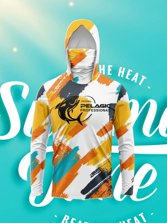 Pelagic Men's Hooded Fishing Shirt: Ultimate Sun Protection and Comfort All Day Long