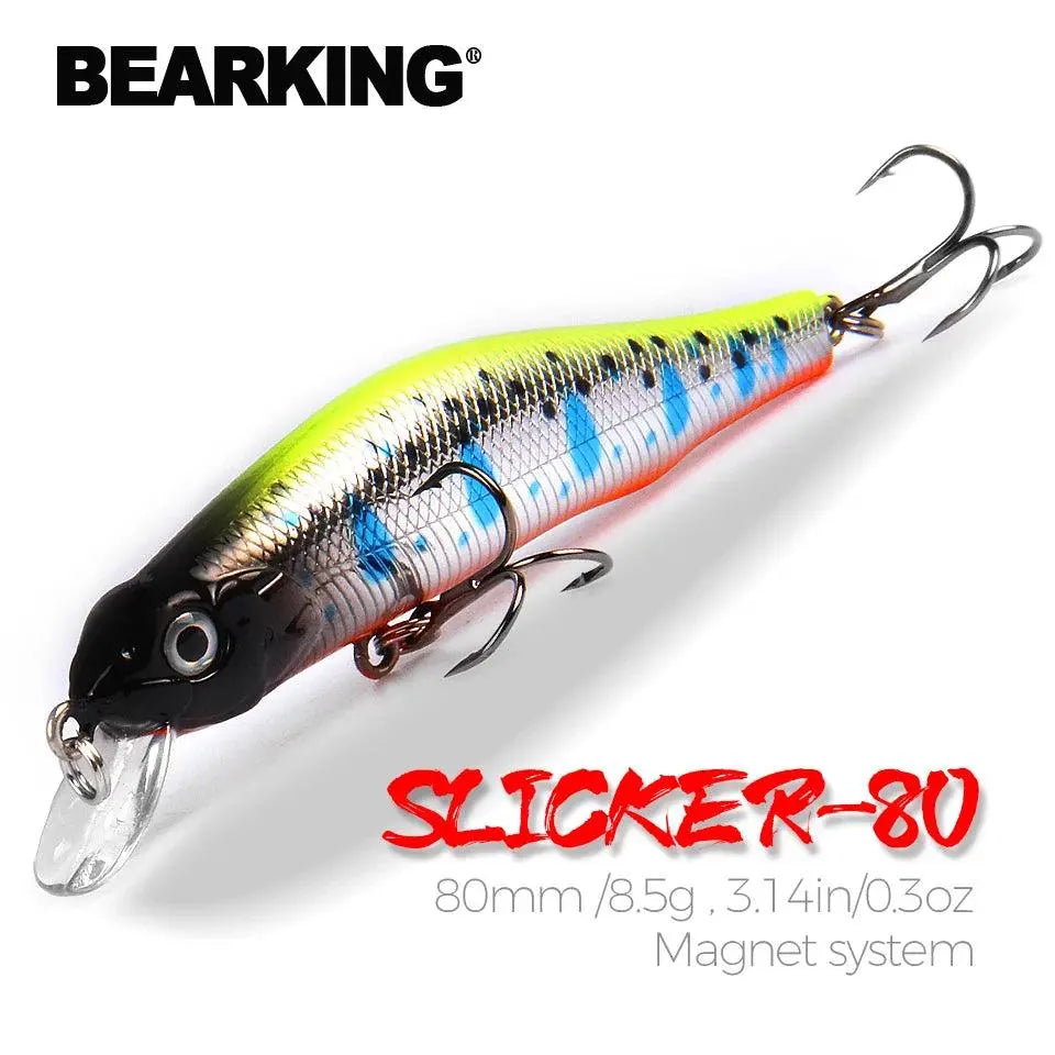 fish lure magnet Bearking Slicker-80 Magnet Minnow Lure
