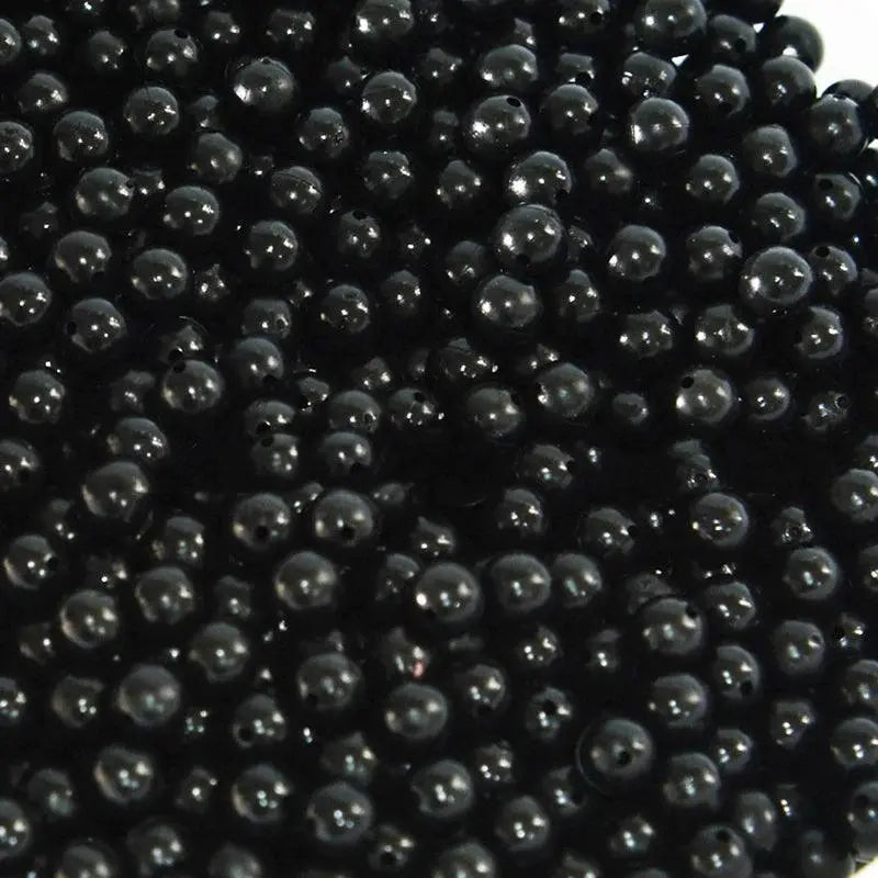 100pcs/lot 3mm-8mm Fishing Beads Black - Nex Fisher Hub