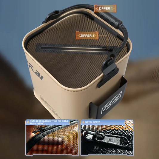 Foldable Fishing Bucket: Portable and Sturdy for All Your Outdoor Needs