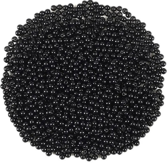 100pcs/lot 3mm-8mm Fishing Beads Black - Nex Fisher Hub