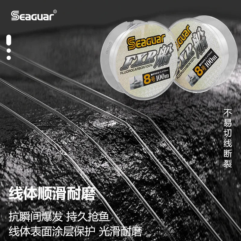 Original SEAGUAR FXR BOAT Fishing Line 6LB-30LB 100% FLUOROCARBON Fishing Lines 100M Japan Carbon Fiber Line