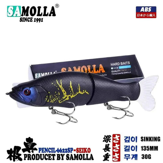 SAMOLLA Swimbait with seductive dance, 1.06 oz, 5.3 inches, realistic design, slow sinking action.