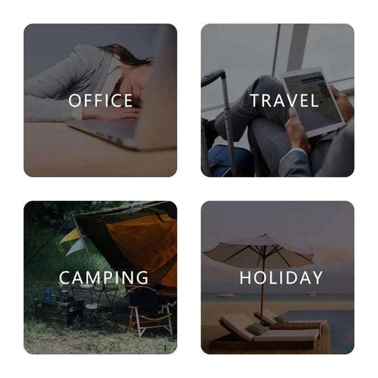 COZOK Inflatable Travel Pillow for office, travel, camping, and holiday comfort.