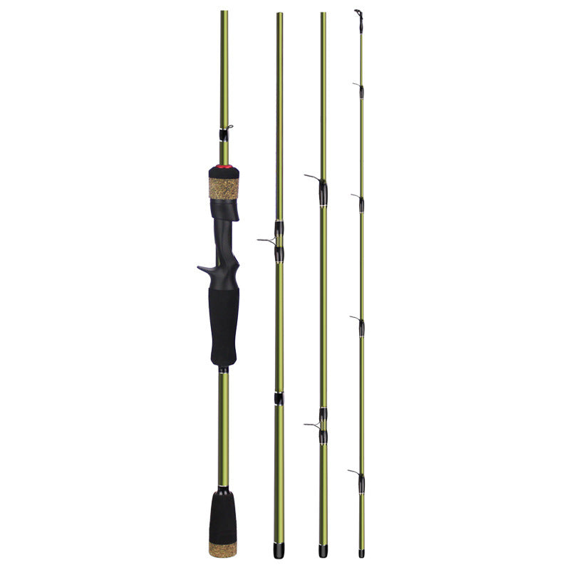 NFH X-ROD 4-Section Carbon Spinning or Casting Fishing Rod: Precision and Portability