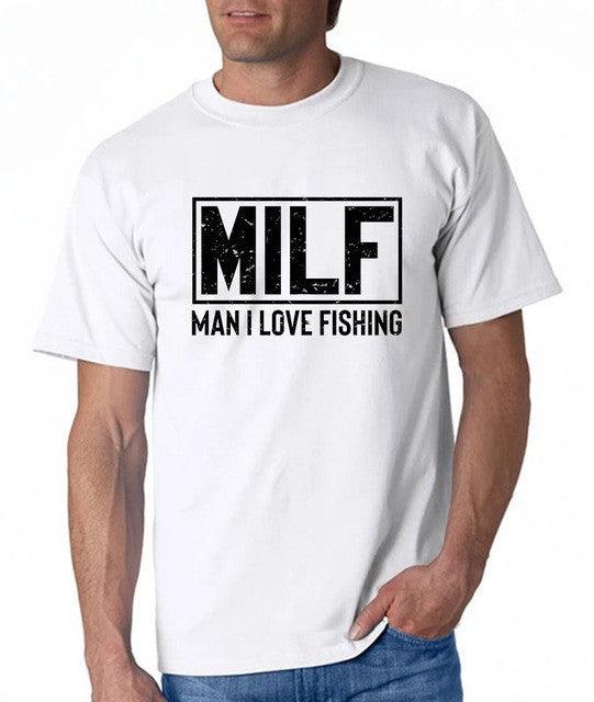 MILF - Man I Love Fishing New Mens Fishing T-Shirt