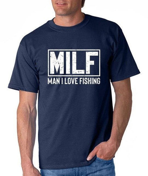 MILF - Man I Love Fishing New Mens Fishing T-Shirt