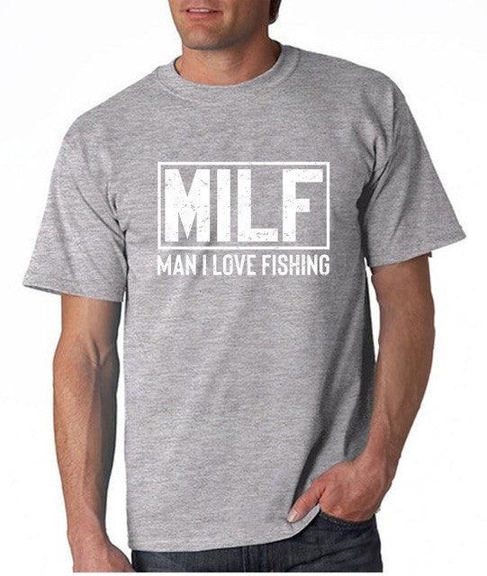 MILF - Man I Love Fishing New Mens Fishing T-Shirt