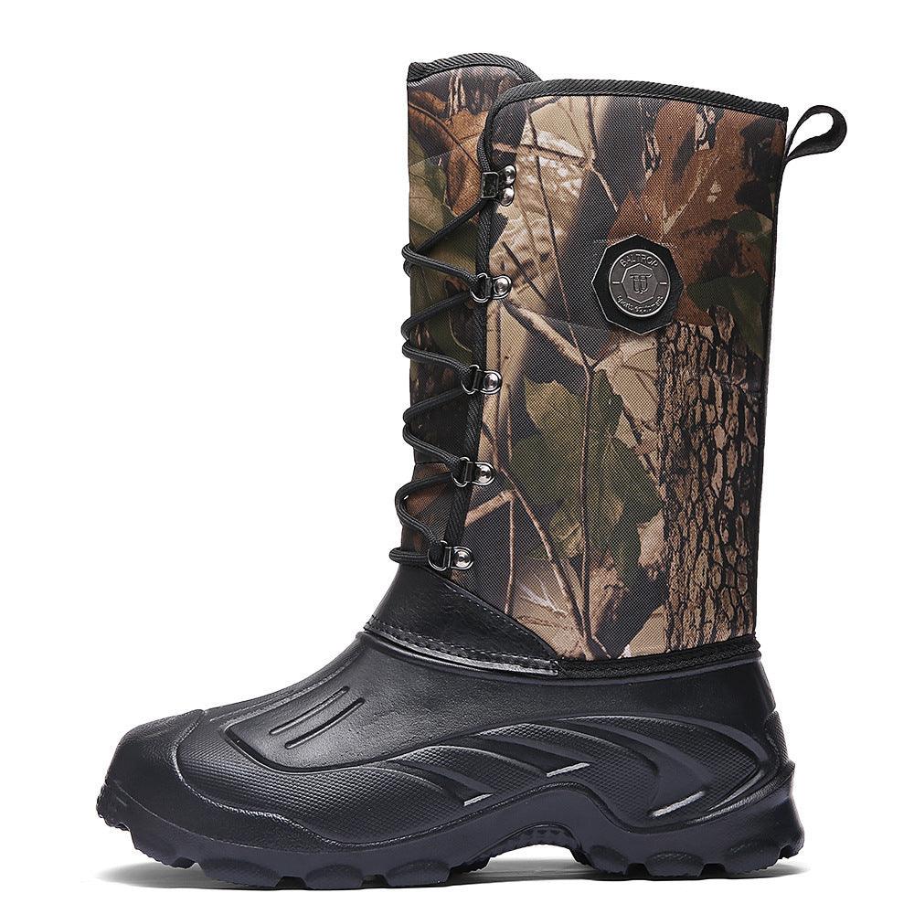 Warm Camouflage Fishing Shoes: Rugged Style, Waterproof Protection