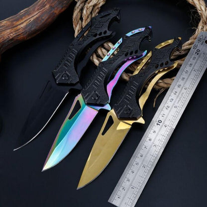 Folding Knife Outdoor Survival Tactical Pocket Blade Camping Hiking Hunting Fishing Tools