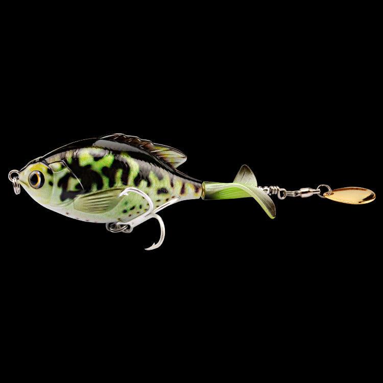 Tractor lure fishing lure, 9.5 cm, bionic ABS plastic bait with three hooks.