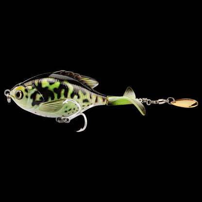 Tractor lure fishing lure, 9.5 cm, bionic ABS plastic bait with three hooks.