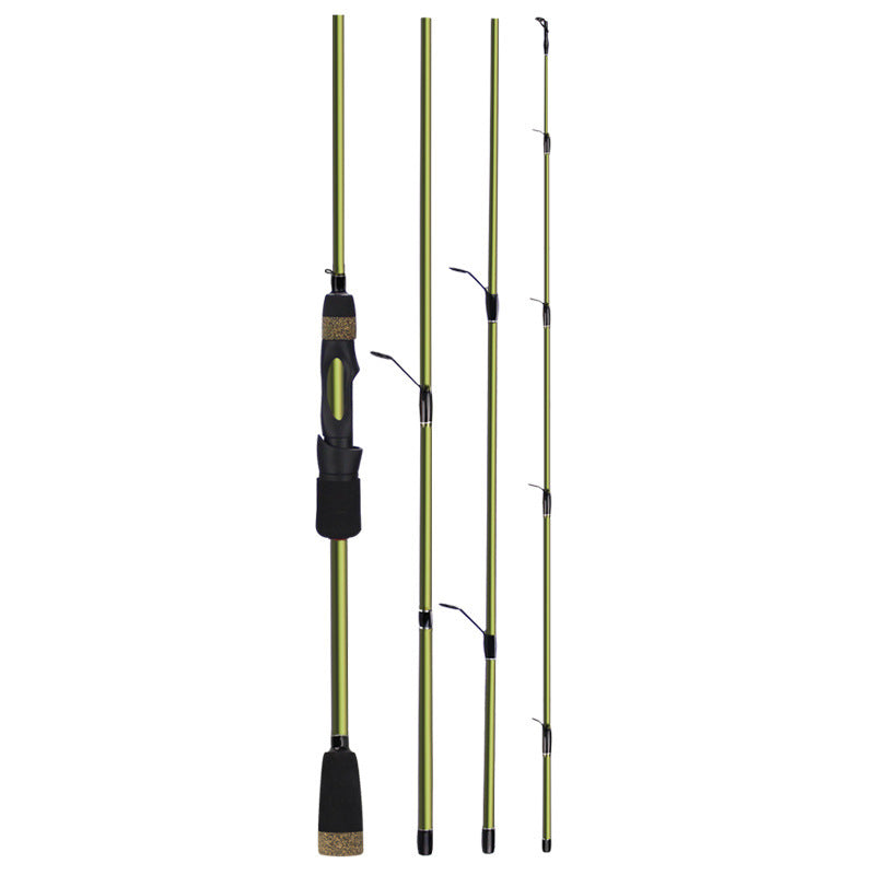 NFH X-ROD 4-Section Carbon Spinning or Casting Fishing Rod: Precision and Portability