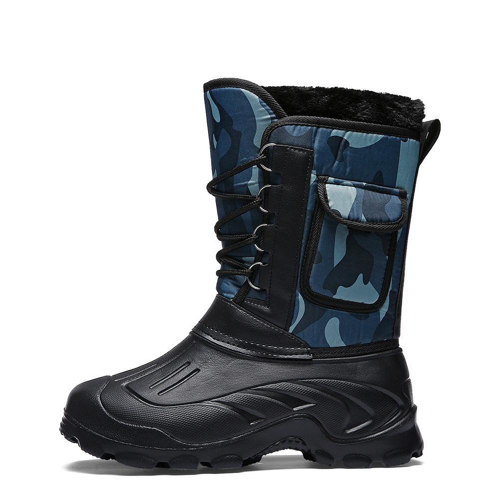 Warm Camouflage Fishing Shoes: Rugged Style, Waterproof Protection