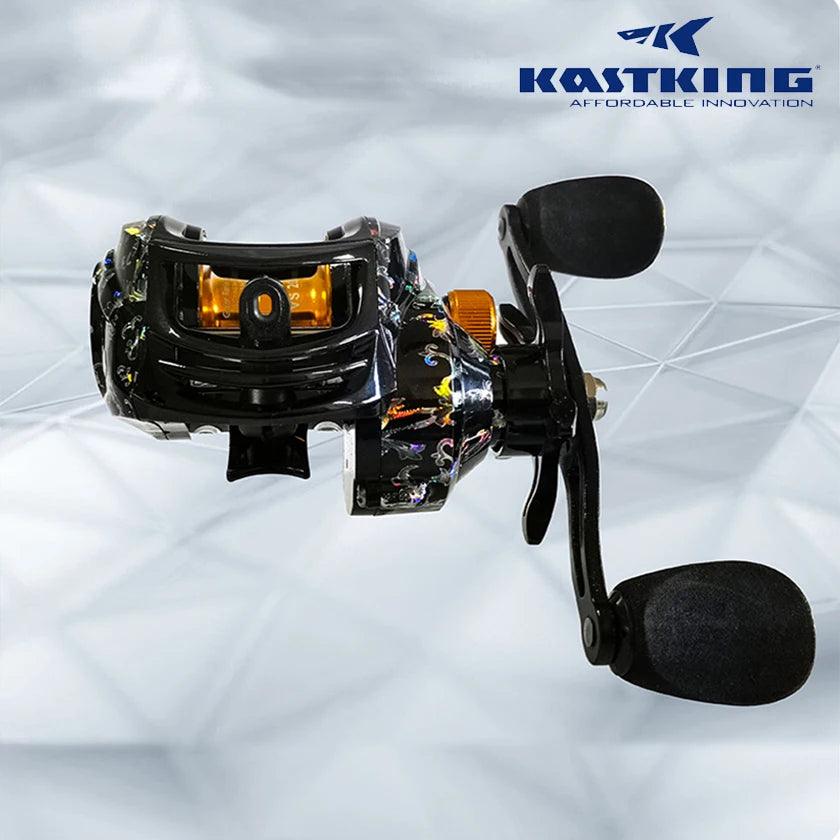 KastKing baitcast fishing reel, VS200 model, 7.2:1 gear ratio, alloy body.