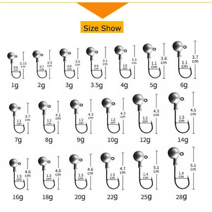 JYJ Jig Heads (Multiple Weights)