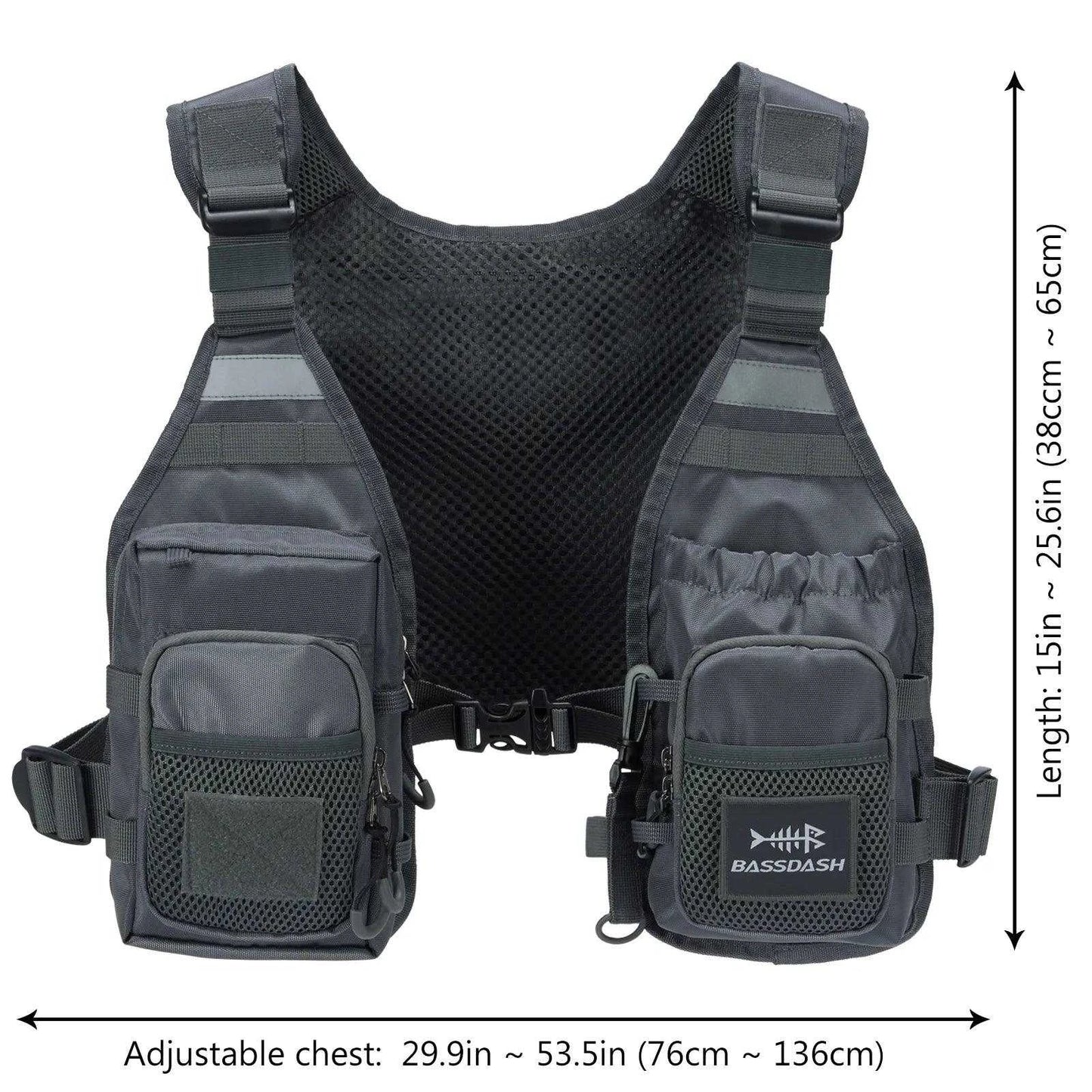 Bassdash FV08 Chest Pack Vest - Nex Fisher Hub