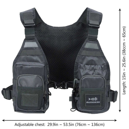 Bassdash FV08 Chest Pack Vest - Nex Fisher Hub