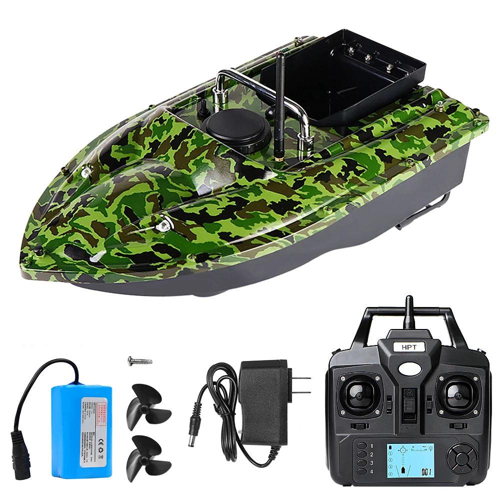 GPS Fixed Speed Cruise Remote Control Fishing Finder Boat  with Single Bait Containers Automatic Bait Boat with Remote Control - Nex Fisher Hub