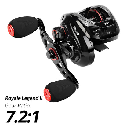 KastKing Royale Legend II & GT Baitcasting Reel 7.2:1 5.4:1 Gear Ratio Reel  Freshwater Aluminum Spool 8 KG Drag Fishing Coil Nex Fisher Hub