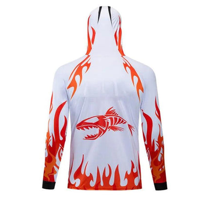 2021 Popular  Men's Fishing Jerseys With Zippered  Hooded Fishing Clothing  Colorful Quick-drying  Sun Protective Fishing Shirts - Nex Fisher Hub