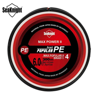 SeaKnight Brand TriPoseidon Series 4 Strands 300M PE Braided Fishing Line 8-60LB Multifilament Fishing Line Smooth Carp Fishing - Nex Fisher Hub