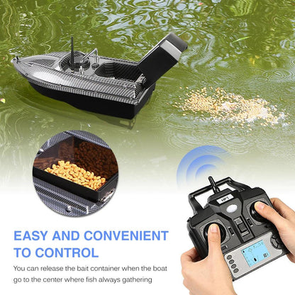 GPS Fixed Speed Cruise Remote Control Fishing Finder Boat  with Single Bait Containers Automatic Bait Boat with Remote Control - Nex Fisher Hub