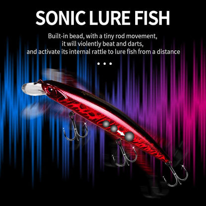 BEARKING 13cm 21g SP depth1.8m Top fishing lures Wobbler hard bait quality professional minnow