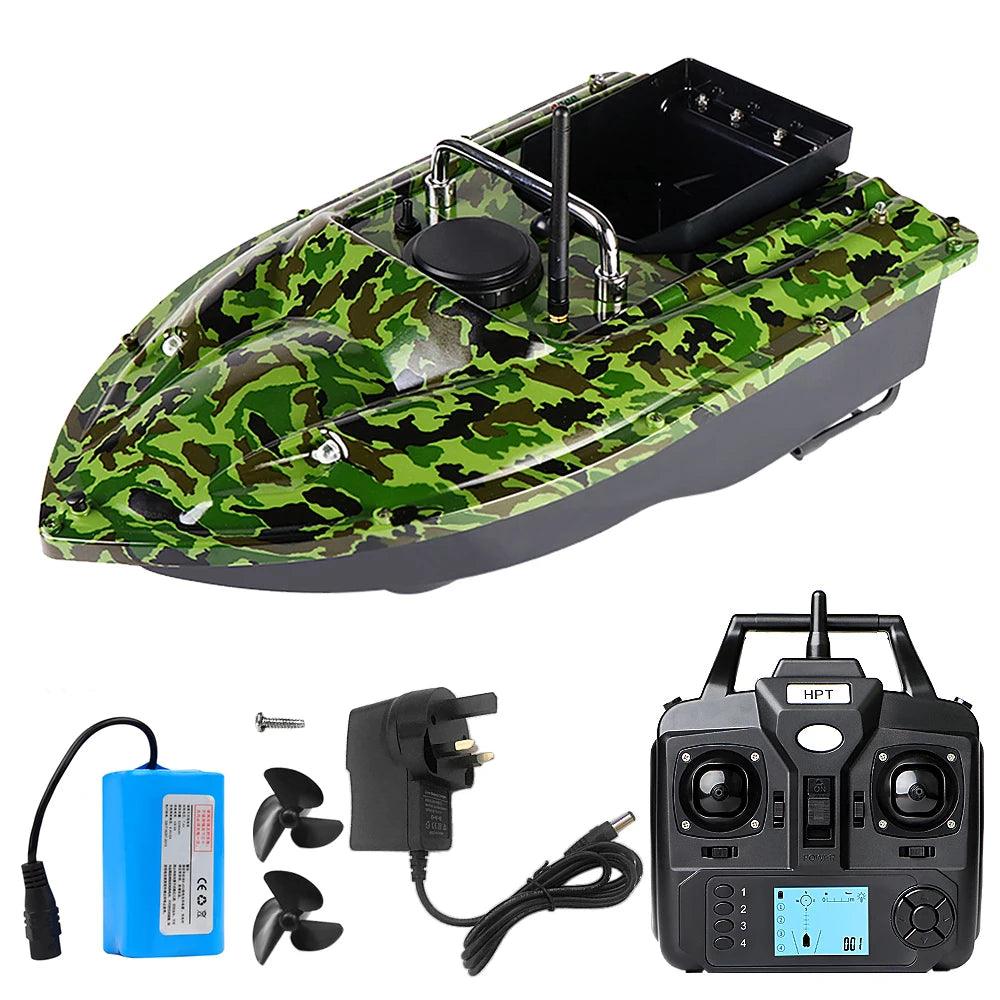 GPS Fixed Speed Cruise Remote Control Fishing Finder Boat  with Single Bait Containers Automatic Bait Boat with Remote Control - Nex Fisher Hub