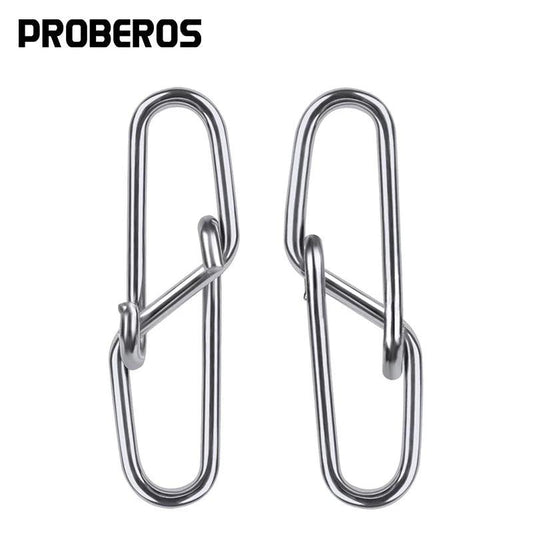 Proberos 100 pcs Diamond Snap Fishing Barrel Swivel 0#-6#