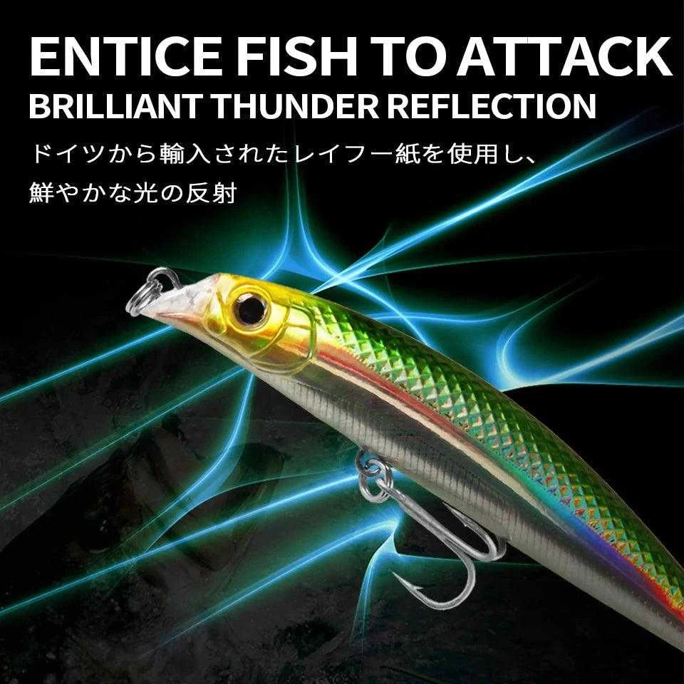 Bearking BISHA90 Floating Minnow Lure (90mm, 10g) - Nex Fisher Hub