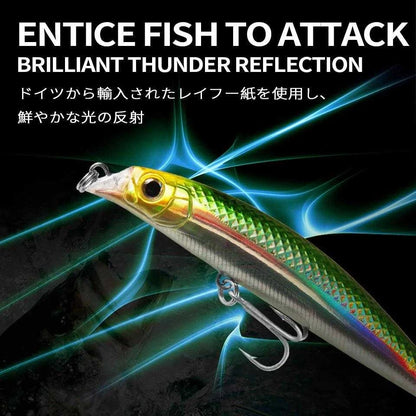 Bearking BISHA90 Floating Minnow Lure (90mm, 10g) - Nex Fisher Hub