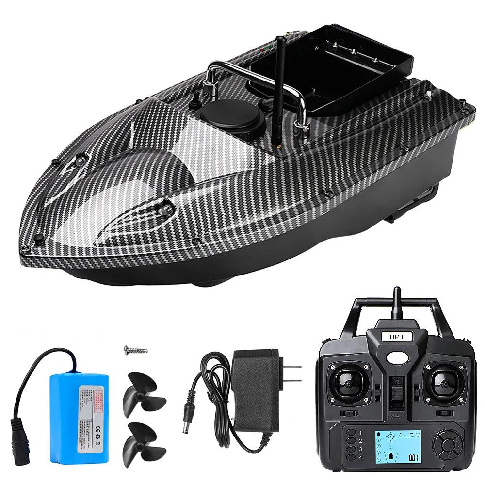 GPS Fixed Speed Cruise Remote Control Fishing Finder Boat  with Single Bait Containers Automatic Bait Boat with Remote Control - Nex Fisher Hub