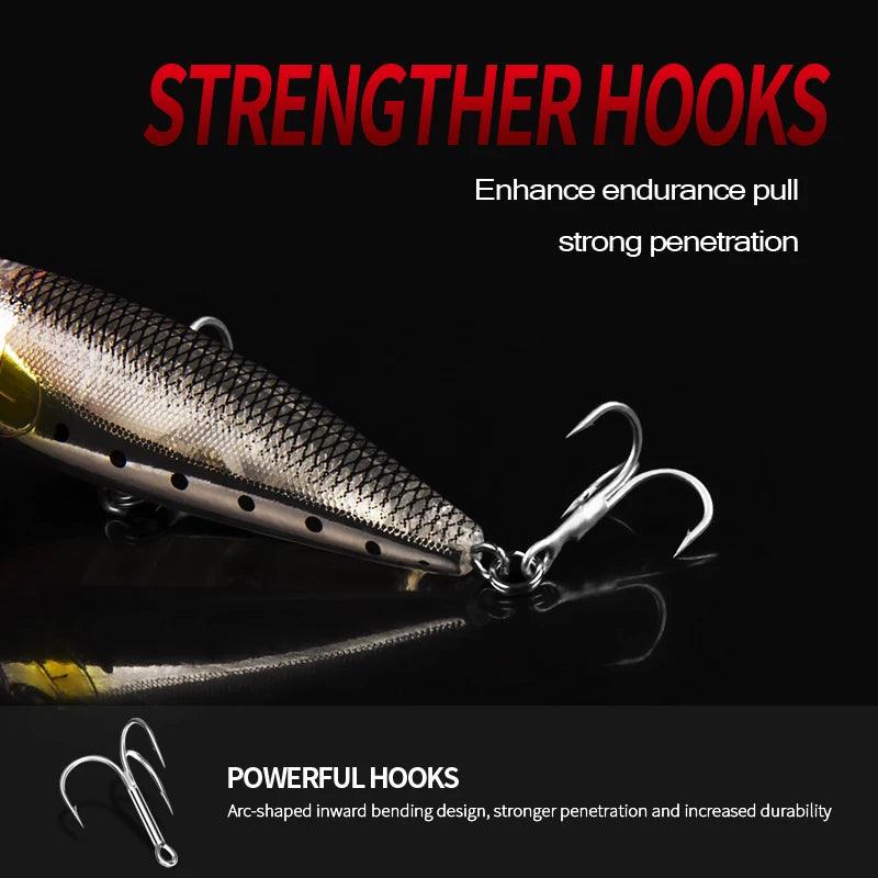 BearKing Popper Lures 60mm, 7.0g Wide Wave Motion - Nex Fisher Hub