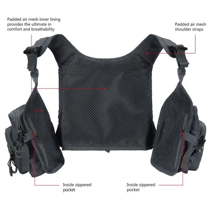 Bassdash FV08 Chest Pack Vest - Nex Fisher Hub