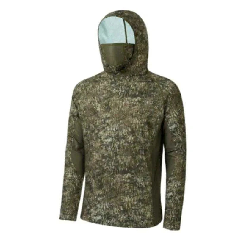 Long Sleeve Fishing Jerseys Quick Drying Sun Protection Fishing Shirt Newest Men's Fishing Clothing Hoodies With Zipper And Mask - Nex Fisher Hub