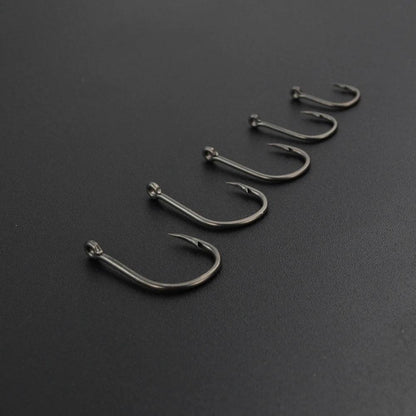 15pcs Coating High Carbon Stainless Steel Barbed Hook