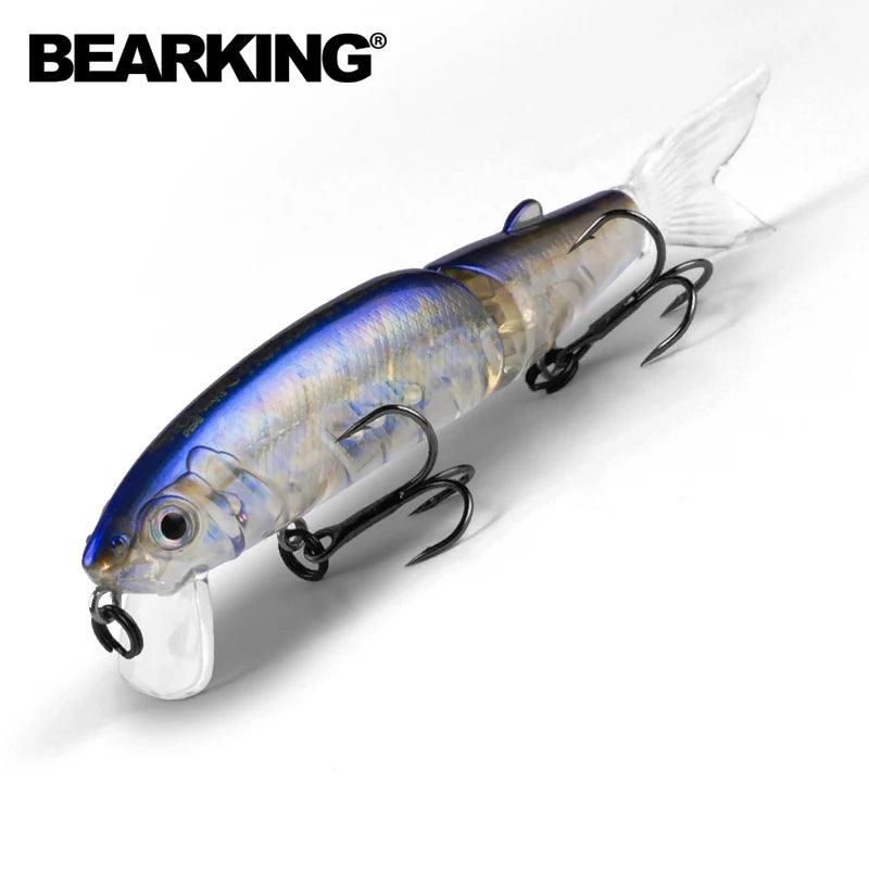 Bearking O-BK-JA1 Jointed Minnow with lifelike movement and 3D eyes for attracting big fish.