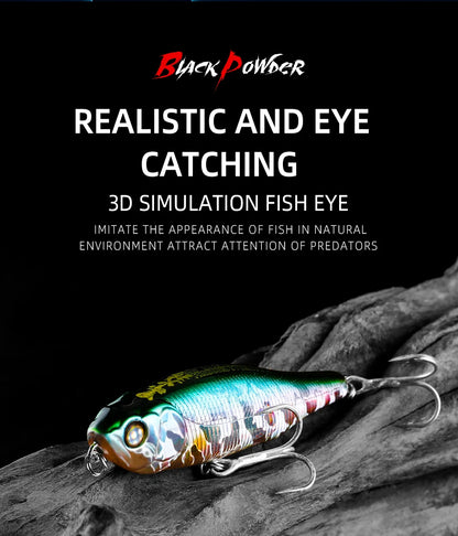 BEARKING BLACK POWDER Pencil Topwater Lure 87mm (3.43 inches) and 9.1g (0.32 ounces).: Professional Quality Walk-the-Dog Action